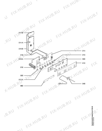 Взрыв-схема плиты (духовки) Aeg CB81005-A     UK - Схема узла Functional parts 267